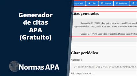 generador de citas|Formato APA con el Generador APA de Scribbr